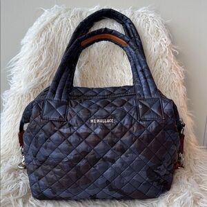 MZ Wallace Dark Blue Camo Deluxe Medium Sutton